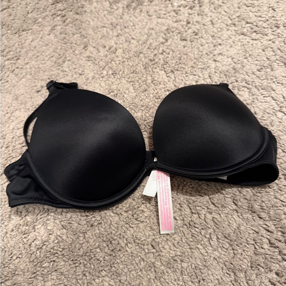 PINK Victoria's Secret Smooth Black Push Up Bra